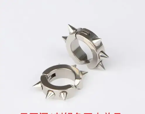 

Golden Black two only Men No Magnetic Stud Earrings For Men 316l Stainless Steel Magnet Earrings Jewelry for Men and Women