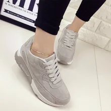 Fashion 2017 Spring Casual Shoes Lace Up Women Trainers shoes Platform Comfort Air walking Shoes