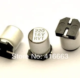 

25V220UF new SMD aluminum electrolytic capacitors0pcs/lot)