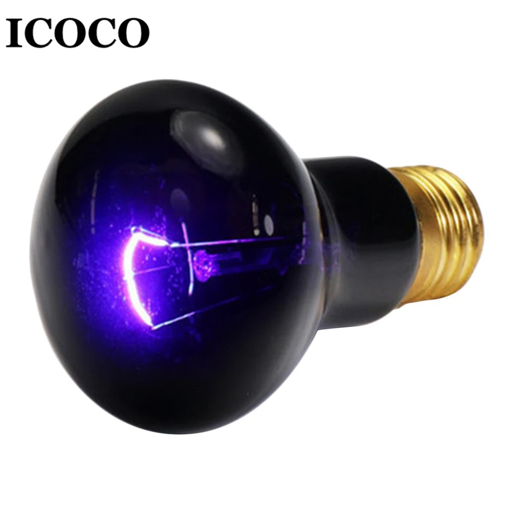 ICOCO E27 25W 40W 60W 75W 100W Pet Heating Lamp Purple Nightlight