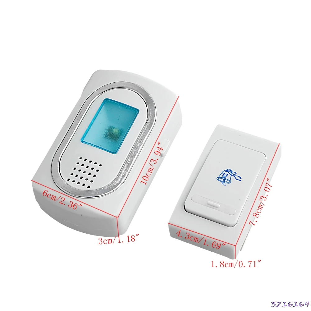 

Wireless Digital Cordless Home Wall Door New Chime Bell 36 Music Doorbell New
