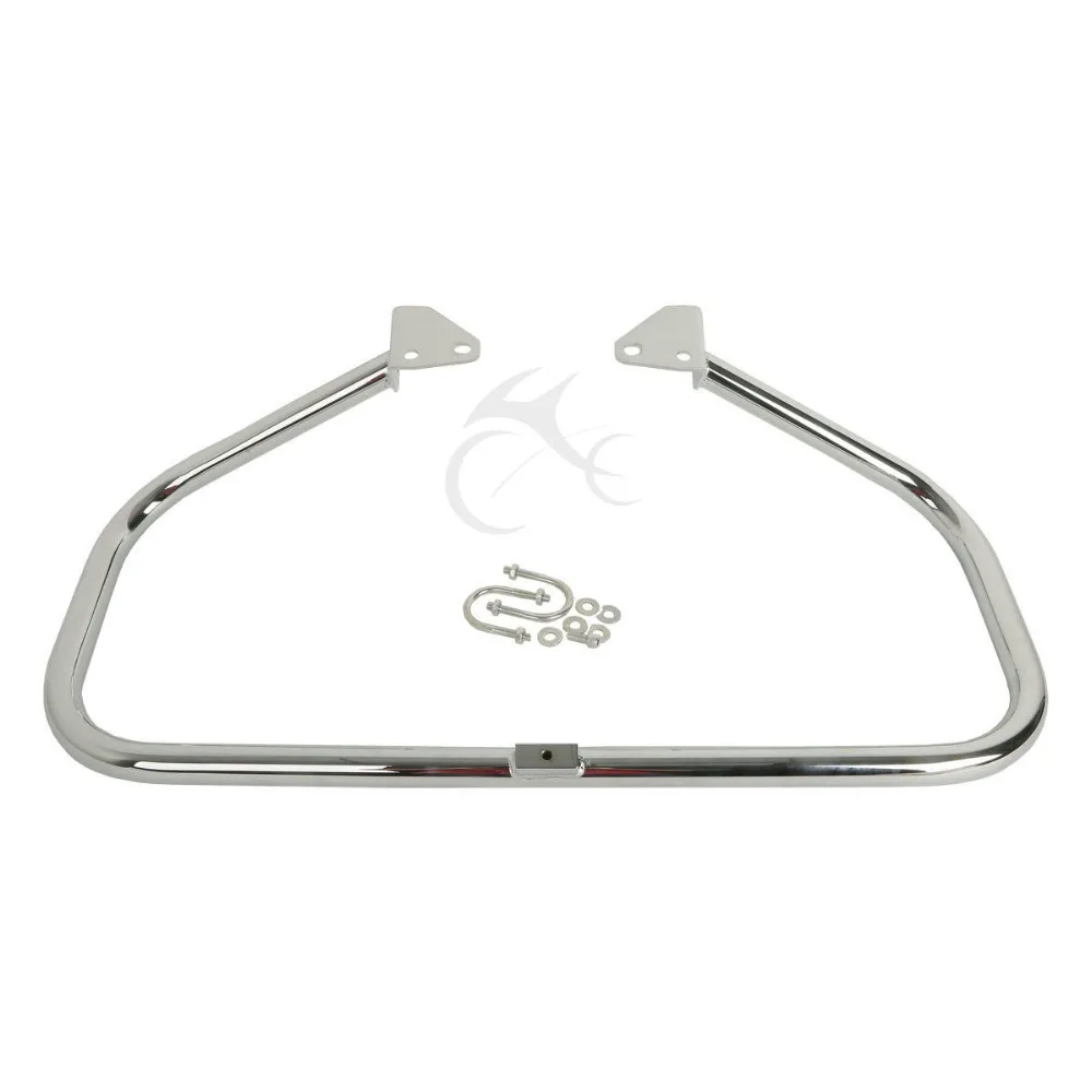 

Black Chrome Highway Engine Guard Crash Bar For Harley Dyna Glide Street Fat Bob 06-17 FXDF Low Rider FXDL 14-18