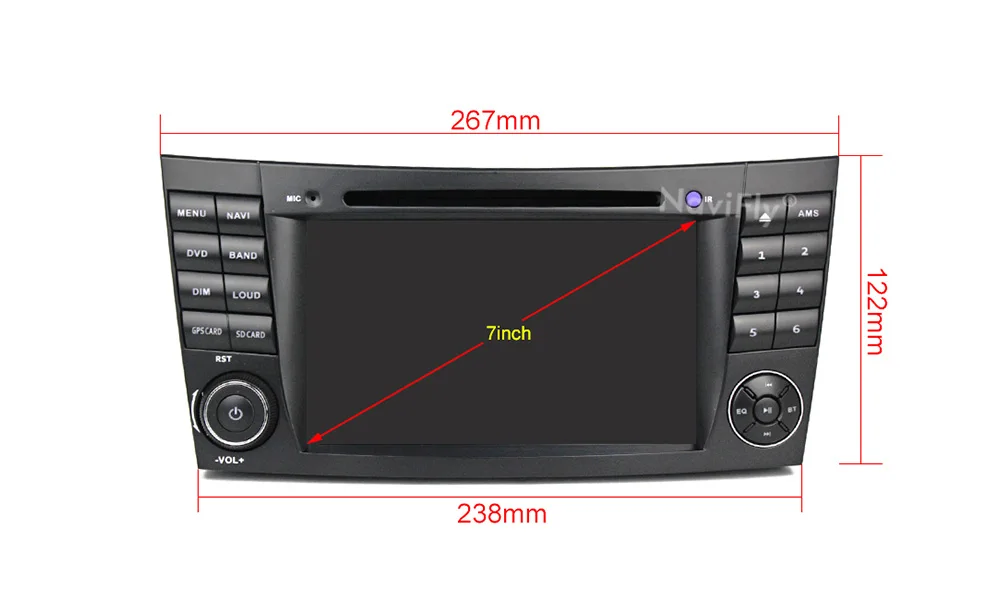 Clearance Android 9.1 Car dvd Multimedia Player radio audio For Mercedes Benz E-class W211 E200 E220 E300 E350 E240 E270 E280 CLS CLASS 8