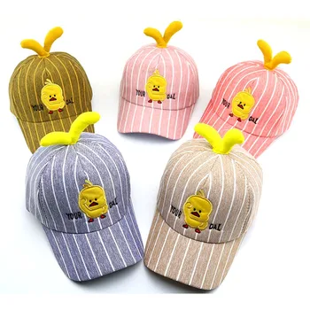 

Kids Cartoon Letter Embroidery Baseball Hat Girls Boys Junior Children Hat Summer Adjustable Kids Sun Cap