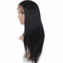 Virgin Peruvian Straight Full Lace Wig Human Hair Lace Front Wigs Unprocess Remy Hair Glueless Lace Wig With Baby Hair