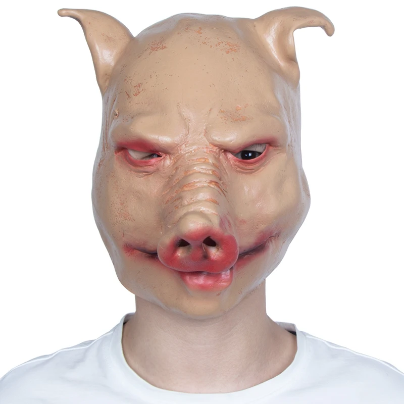 

Halloween Pig Mask Clown Dress Up Costume Props Funny Party Favor Latex Decoration Halloween Scary Mask Free Shipping