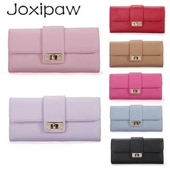 

New Arrive 1Pc Women Leather Bifold Wallet Clutch Phone Card Holders Purse Lady Long Handbag Joxipaw