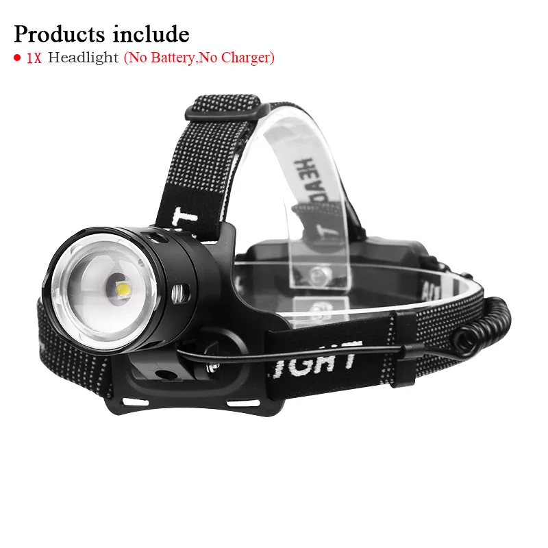 Super bright Head lamp 7000lm XHP70.2 LED Headlamp XHP70 Camping ZOOM headlamp Flashlight Outdoor V6 Torch led USB 18650Battery - Испускаемый цвет: DHT313A1