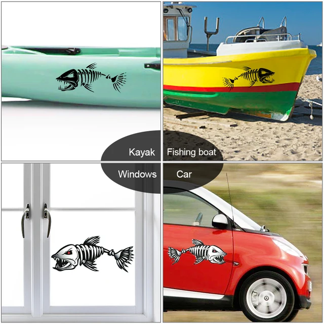 Kayaking Fishing Car Decals & Window Stickers