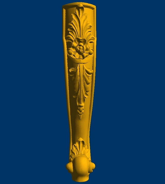 Новая модель 3D STL длинная рельефная форма CNC чайные ножки мебельная ножка 105|3d model