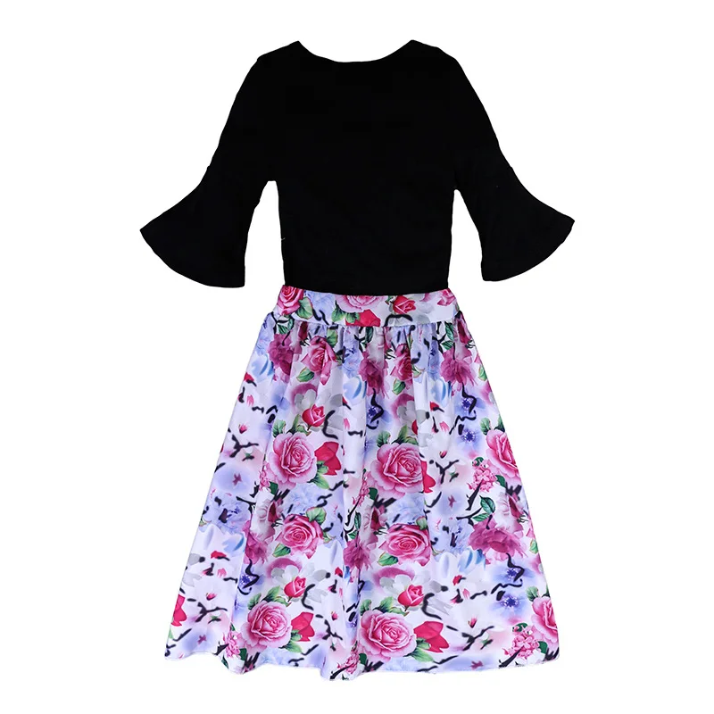 Комплект модной одежды для маленьких девочек; летняя одежда для маленьких девочек комплект из 3 предметов; футболка шорты с цветочным принтом; юбки детские костюмы г. Детская одежда