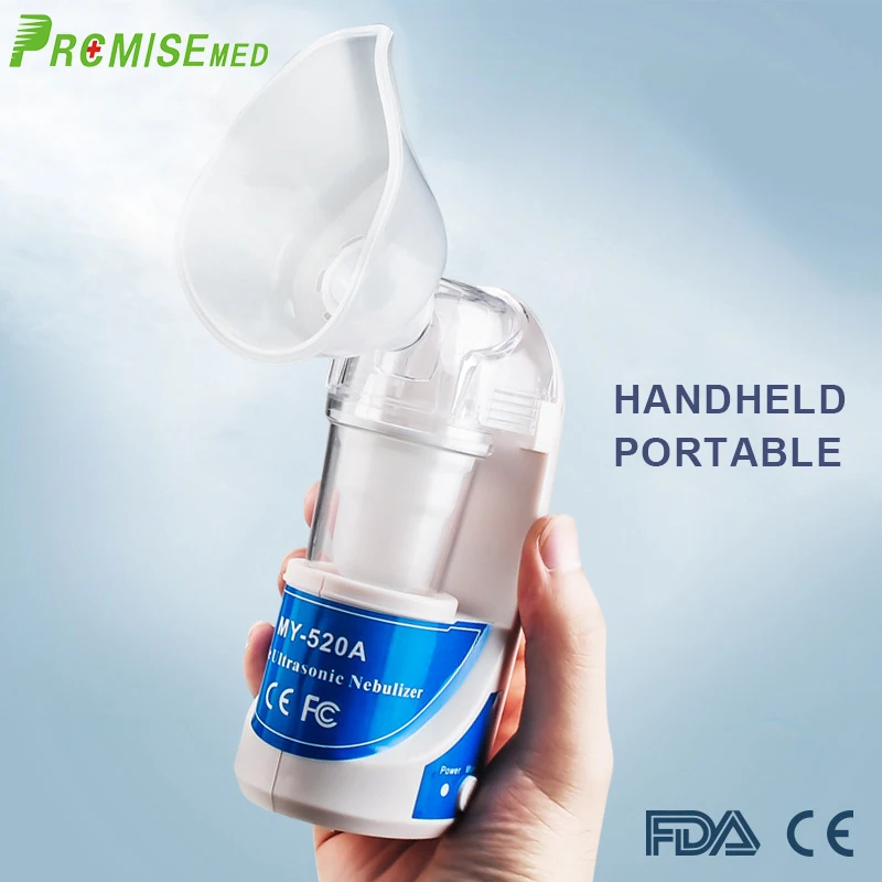 

Pr + mise Mini Handheld Portable Nebulizer Rechargeable USB Cold Mist Inhaler Kit For Adult Children - multiple colors