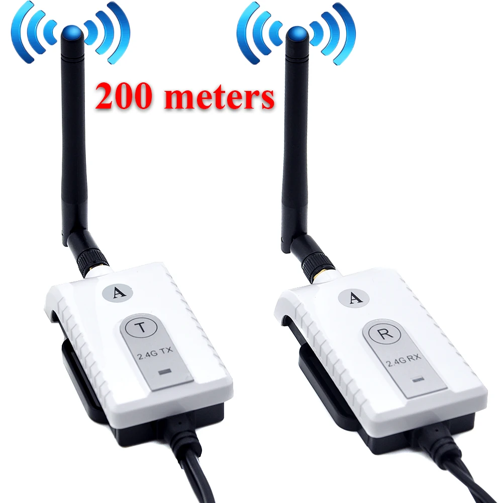 Car 2 4G Wireless AV Cable Transmitter and Receiver For Bus Car Video Monitor Truck Reversing