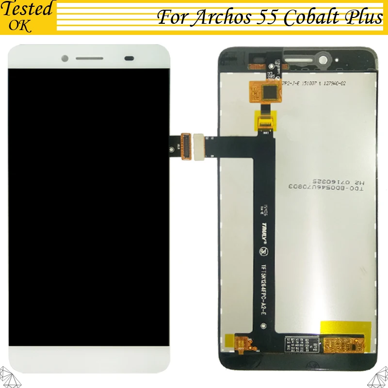 

100% Original For Archos Diamond Plus LCD Display+Touch Screen Digitizer Assembly Tested Working White Colour IN Stock