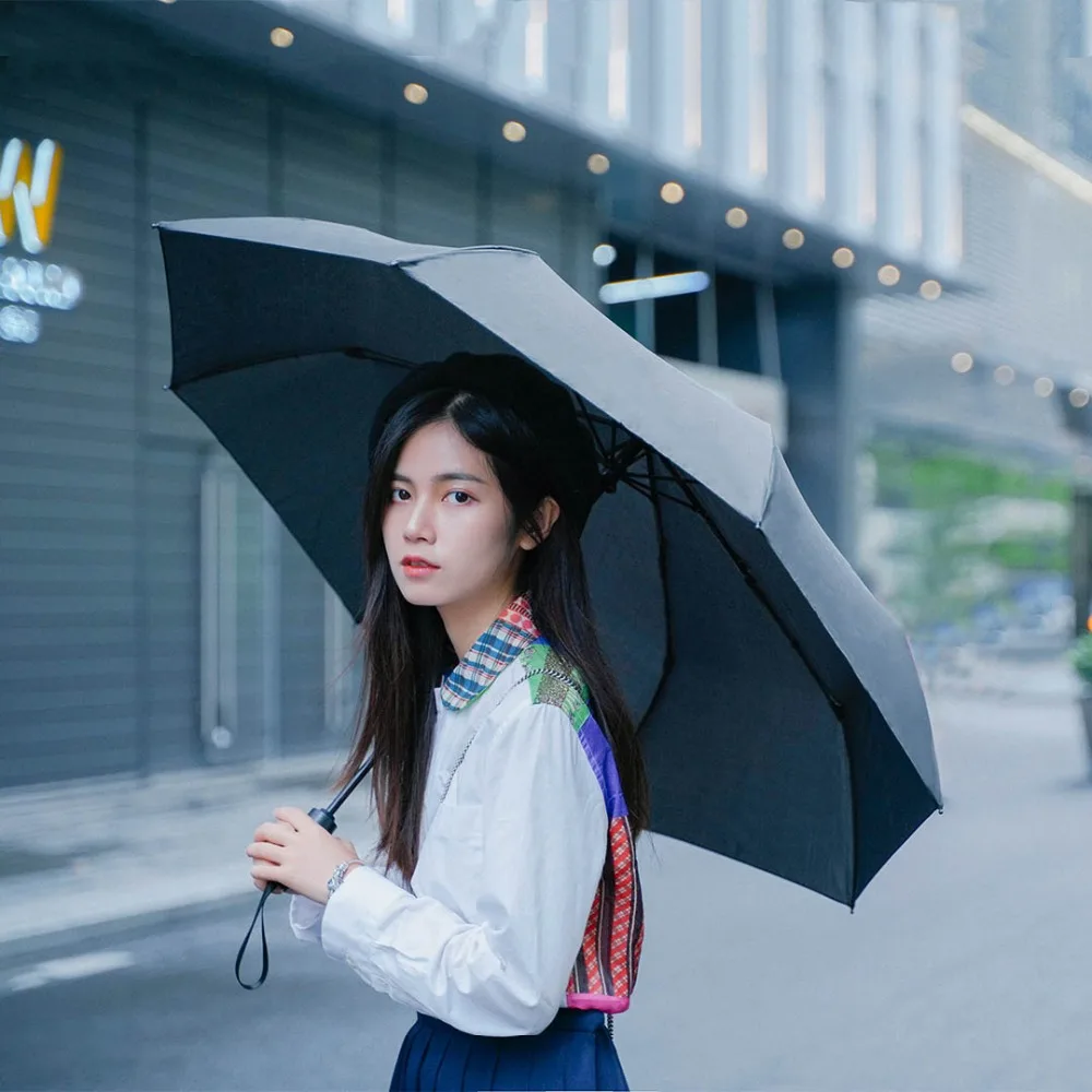 Comprar Xiaomi mi jia WD1 paraguas lluvia automática sol lluvia verano Alu mi num impermeable UV Parasol hombre mujer