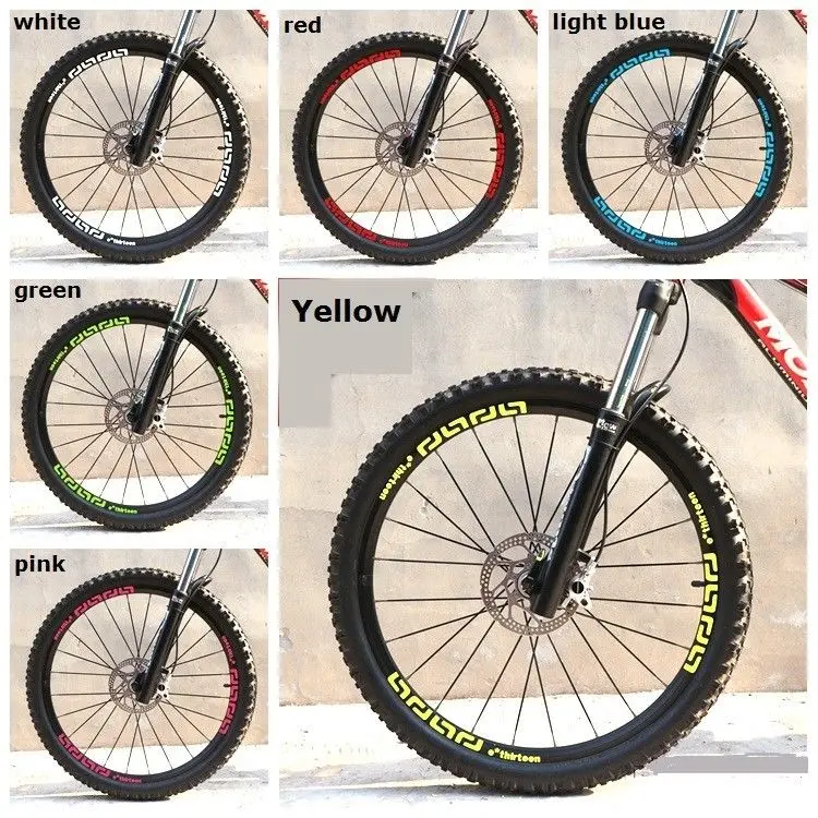 Clearance Wheel Sticker Set for E.Thirteen E13 Mountain Bike Bicycle Rim Reflective MTB Race Cycling Decal 1