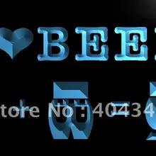 LB930-I Love Beer Bar Pub Club световой знак домашний декор ремесла