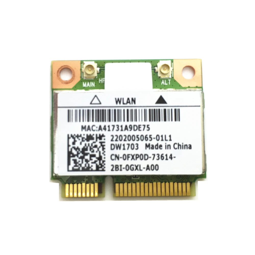 Для V1440 1450 1540 1550 DW1703 AR5B225 802 11 b/g/n Беспроводная 300M и поддержка Bluetooth 4 0 Combo Mini PCI-E Card |