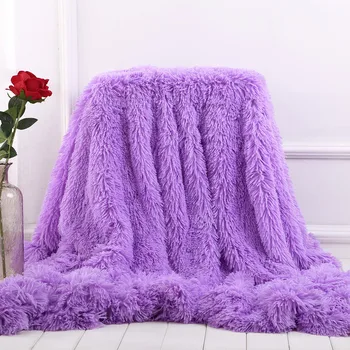 

Super Soft Long Shaggy Fuzzy Fur Faux Fur Warm Elegant Cozy With Fluffy Sherpa Throw Blanket Bed Sofa Blanket Gift