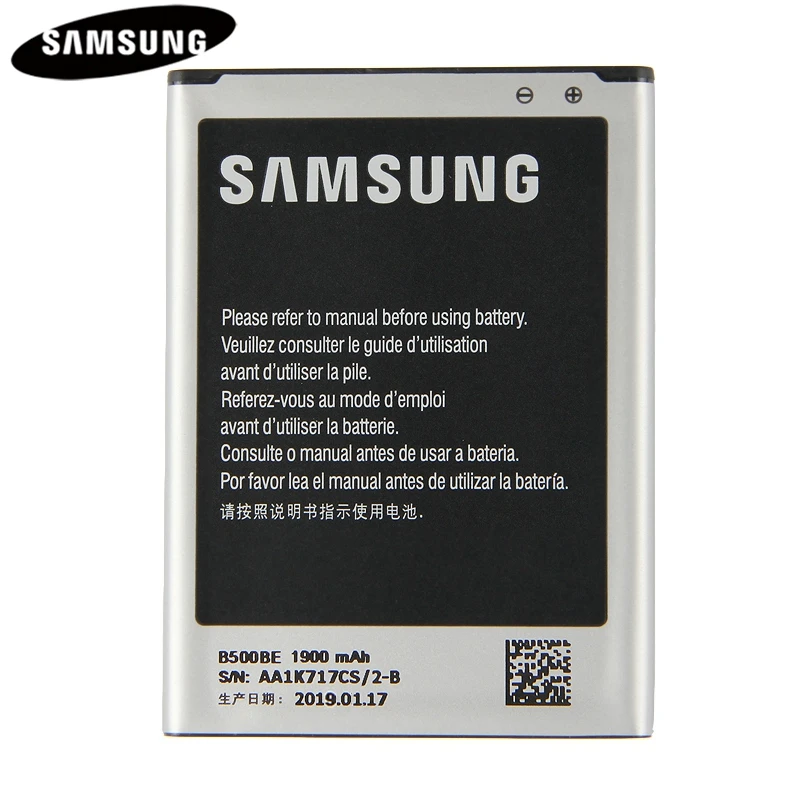 Оригинальная сменная батарея B500BE для samsung GALAXY S4 Mini S4Mini I9190 I9192 I9195 I9198 настоящая батарея 1900 мАч