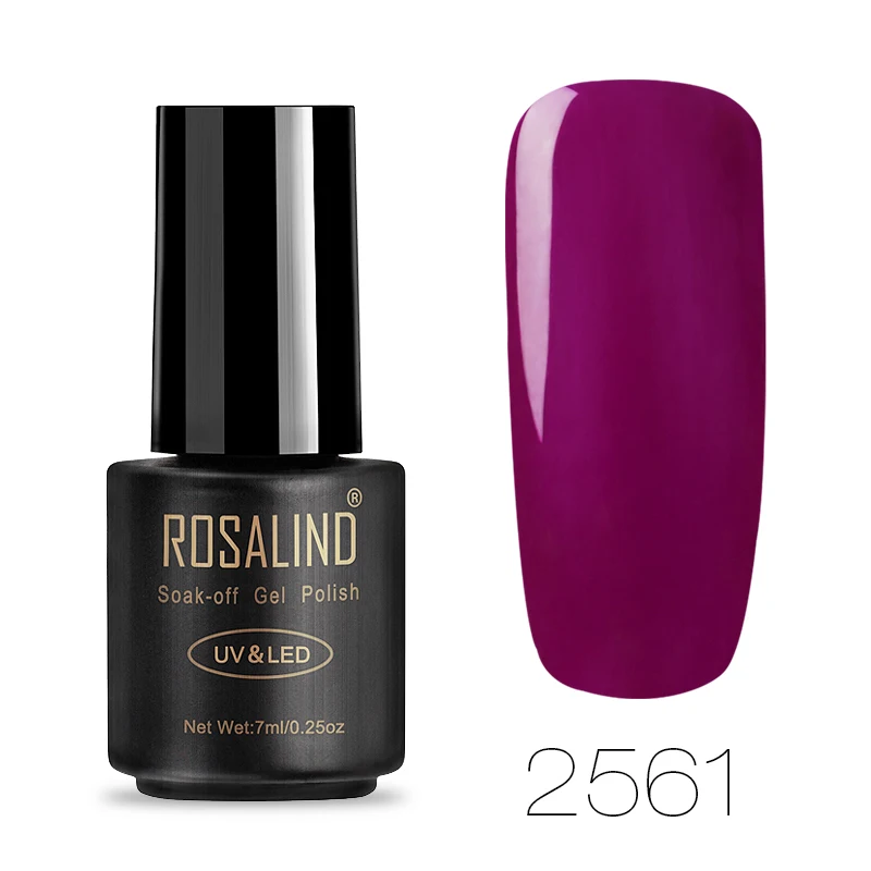 ROSALIND гель лак набор для наращивания ногтей Vernis Полупостоянный все для маникюра Базовое покрытие ногтей УФ-гель для ногтей - Цвет: RA2561