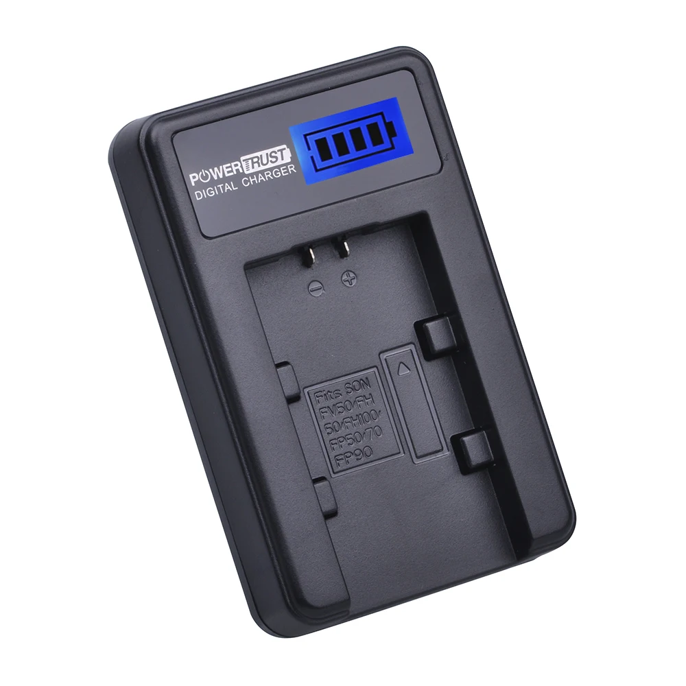 DSTE Batterie + Chargeur Micro USB Compatible NP-FV100 Pour Sony DCR-SR Et CX Series