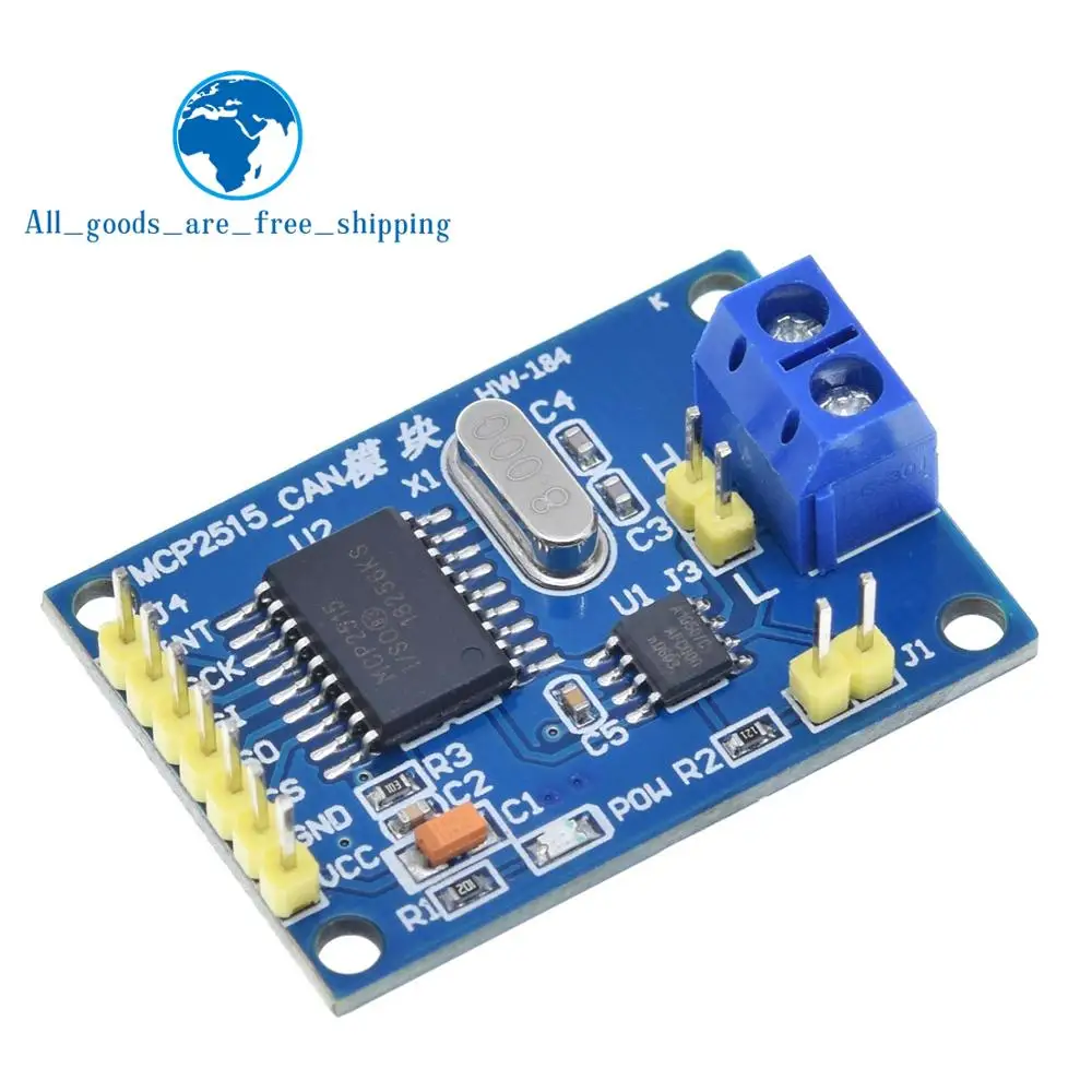 

MCP2515 CAN Bus Module Board TJA1050 Receiver SPI For 51 MCU ARM Controller NEW