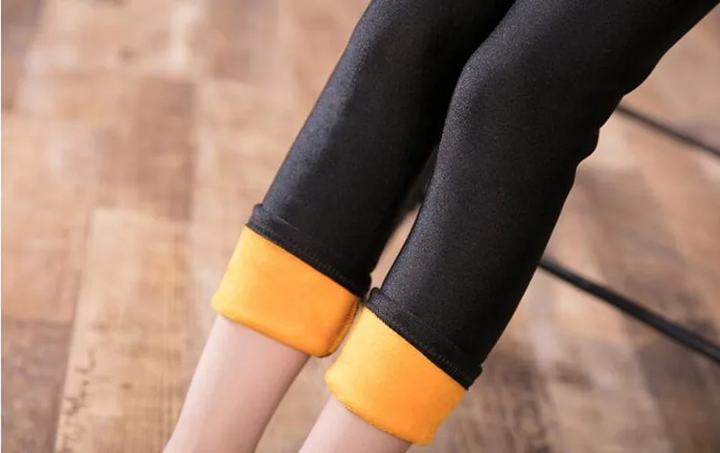 COOTELILI Girls Teenager Pants Girls Winter Leggings Kids Girl Winter Warm Thick Elastic Fleece Pants Children Trousers Clothing (2)