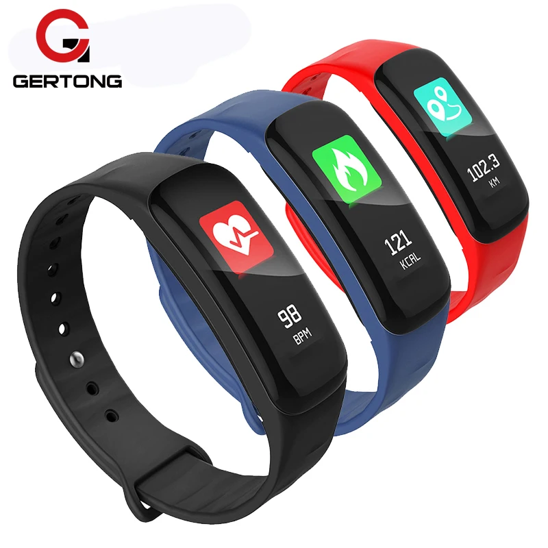 

Bluetooth Smart Bracelet C1S Sport Wristband Fitness Tracker Blood Pressure Heart Rate Monitor Waterproof Band Sleep Tracker