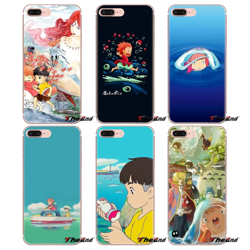 Ponyo On The Cliff Transparent Soft Shell Covers For Huawei Mate Honor 4C 5C 5X 6X 7 7A 7C 8 9 10 8C 8X 20 Lite Pro |