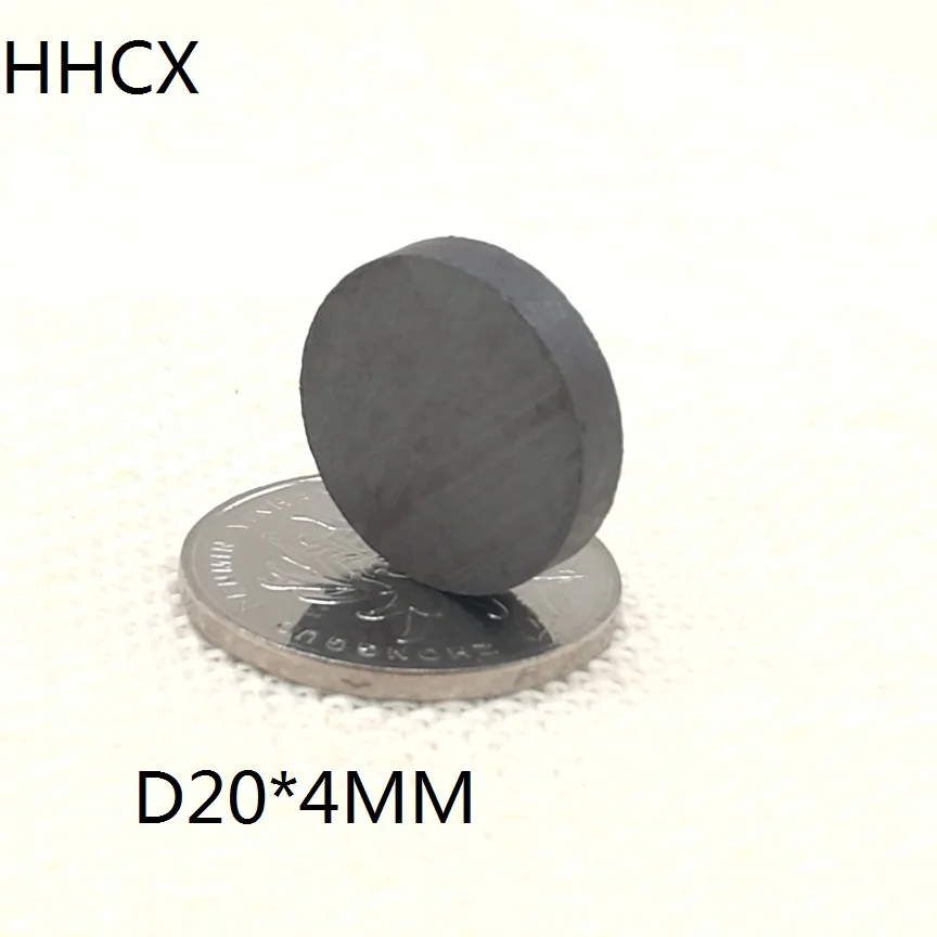 

10pcs/lot Y30 Disk Ferrite Magnet 20*4 mm Permanent magnet 20mm x 4mm Black Round Speaker 20x4 mm