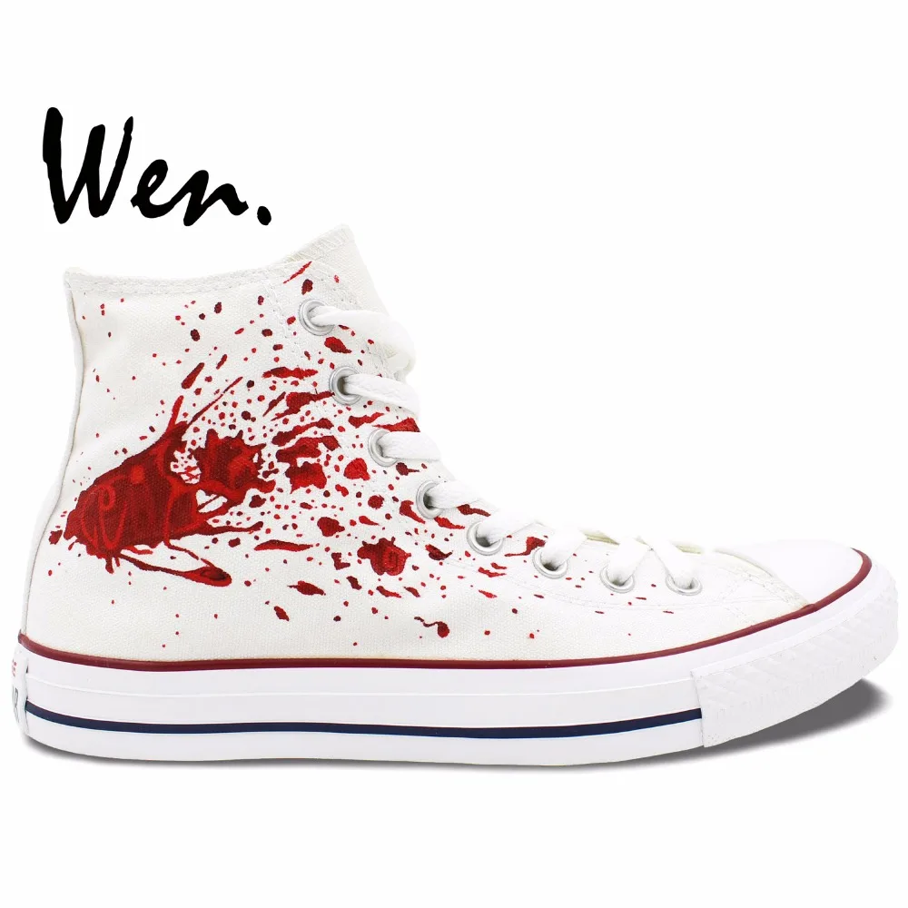 Wen Anime Shoes Hand Painted Custom Design Casual Shoes Tokyo Ghouls
