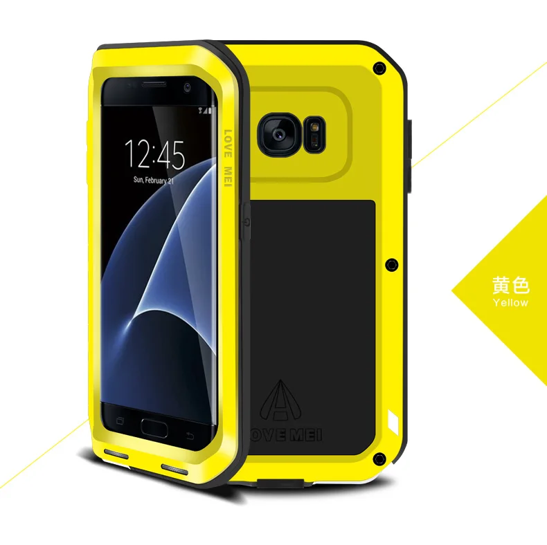 bilder für Ursprüngliche Liebe Mei Leistungsstarke Fall Für Samsung Galaxy S7 Rand/G9350/G935A Shockproof Metallaluminiumkasten-abdeckung + paket bilder für Ursprüngliche Liebe Mei Leistungsstarke Fall Für Samsung Galaxy S7 Rand/G9350/G935A Shockproof Metallaluminiumkasten-abdeckung + paket