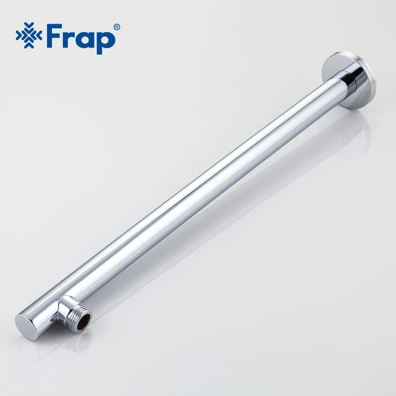 Frap Modern Style Shower Arm Shower Head Concealed Wall Mounted Fixed Pipe Shower Holder Cylindrical Chrome Shower Rail Y81020 afbeelding