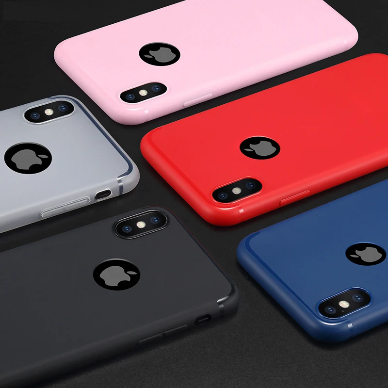 CAPSSICUM Ультратонкий Мягкий матовый чехол для iPhone X XR XS Max чехлы задняя крышка из ТПУ