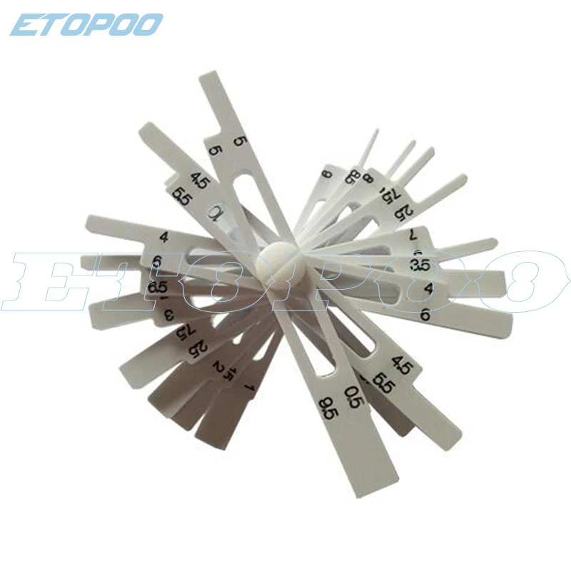 

Plastic 0.5-10mm Taper Welding Gauge Test Toper Weld Gage gap gauge feeler gauge tools