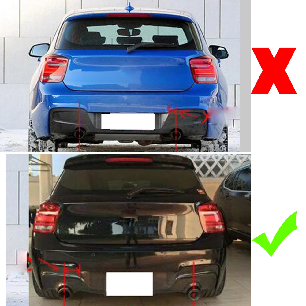 Автомобильный задний бампер для губ Диффузор для BMW 1 серии F20 M Sport M135i бампер только 2011- углеродного волокна/FRP