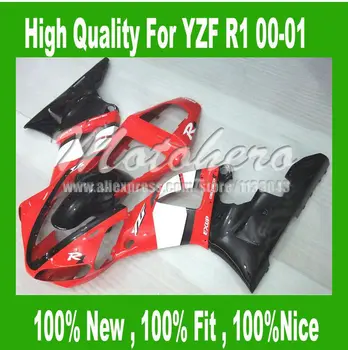 

YZF R1 2000 2001 for Yamaha YZF R1 2001 2000 YZF 1000 R1 00 01 YZF-R1 00-01 motorcycle Fairing parts red white black #I665AA