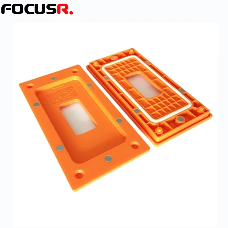 FOCUSR. Clamping mold for iphone X Lcd glass frame magnetic position for glass frame holding mobile phone repair fixture tool