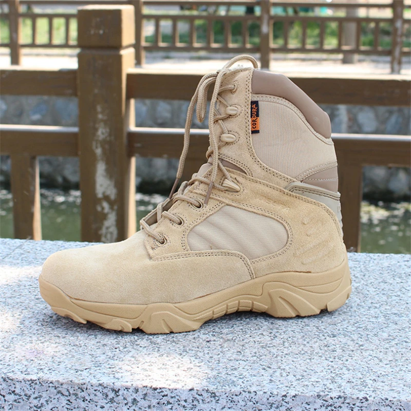 Barcos 2 3 Trabalho Militares Neve Deserto Tático Força Inverno 4 1 Exército Delta Tornozelo Outono 2018 Botas Combate Sapatos Especial Homens De Couro wxfRR