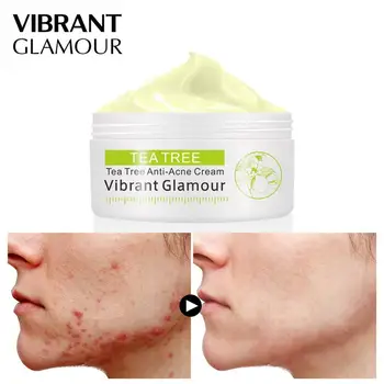 

30g VIBRANT GLAMOUR Tea Tree Anti Acne Scar Face Cream Shrink Pores Facial Eliminates Oil Control Repair Spot,Unisex