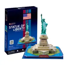 T0478 3D Пазлы американская Статуя Свободы здание Бумажная модель Сделай Сам креативный подарок детские развивающие игрушки Горячая обычная версия