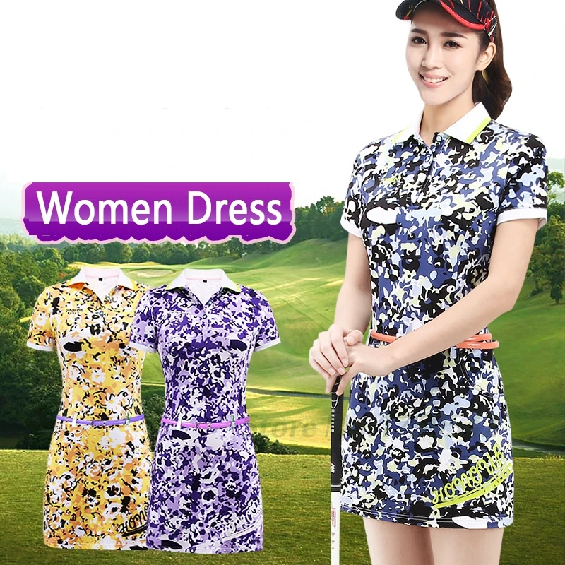 2017 Newest Women's Golf Dress Summer Golf apparel Floral Print Short