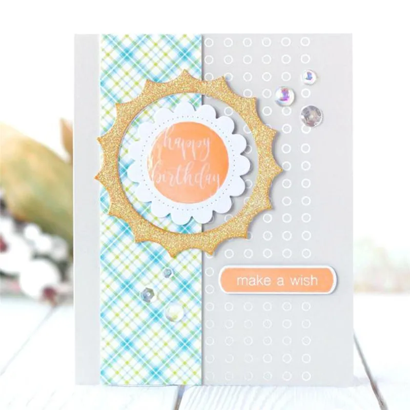 

2 Basic Circle Dies Metal Cutting Dies Frame for DIY Scrapbooking Card Making Album Embossing Crafts Die Cut New Craft