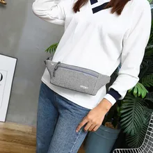 Поясная сумка Для мужчин Для женщин мода двойной карман Водонепроницаемый телефон ремень нейлон Повседневное маленькая сумка для путешествий Бег Спорт Mar3