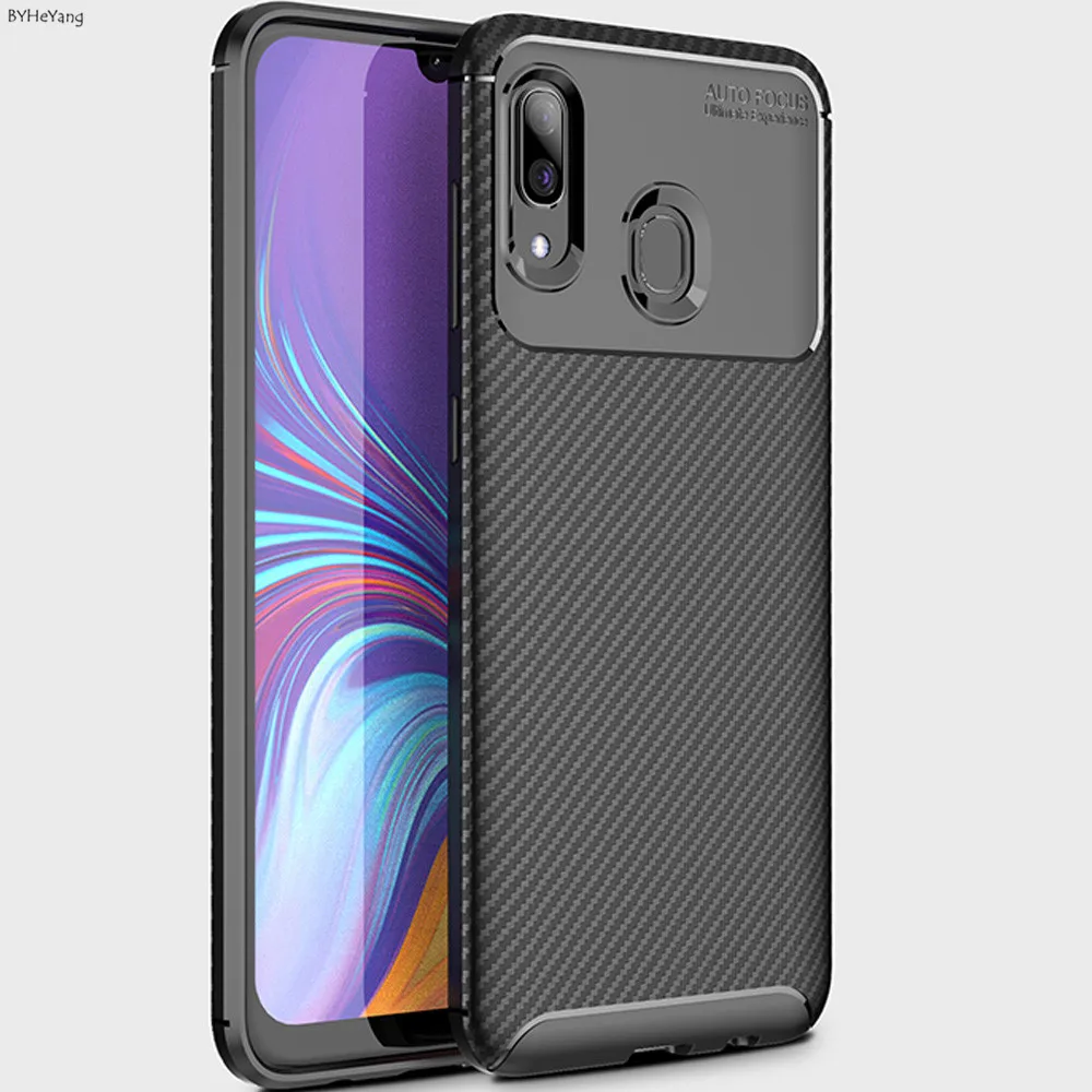 

For Samsung Galaxy A30 Case Soft Silicon Back Cover Carbon Fiber TPU Shockproof Case For Samsung Galaxy A30 A 30 SM-A305F A305