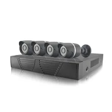 H.265 4CH Sony IMX323 2.0MP Metal Outdoor IP Camera Kit with 8ch NVR Onvif Private Protocol CCTV System Network P2P Remote View