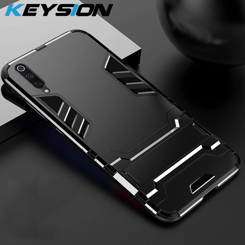 

KEYSION Phone Case for Samsung Galaxy A50 A70 A40 A30 A20 Armor Hard PC Soft Silicone TPU Shockproof Back Cover For M10 M20 M30
