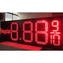 Высокое качество уличный светодиодный экран P8 800x305 мм светодиодный Время Экран 6 ''8'' 10 ''12'' 15 ''светодиодный светильник для Светодиодный Температура Экран