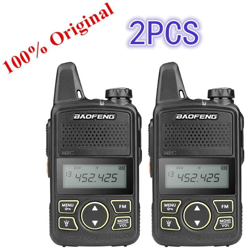 

2PCS Original Baofeng BF-T1 Walkie Talkie UHF 400-470MHz Two Way Radio Transceiver Mini T1 Wholesale